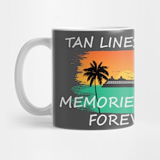 Cruise Memories - Sunset Silhouette White Lettering Unisex Mug